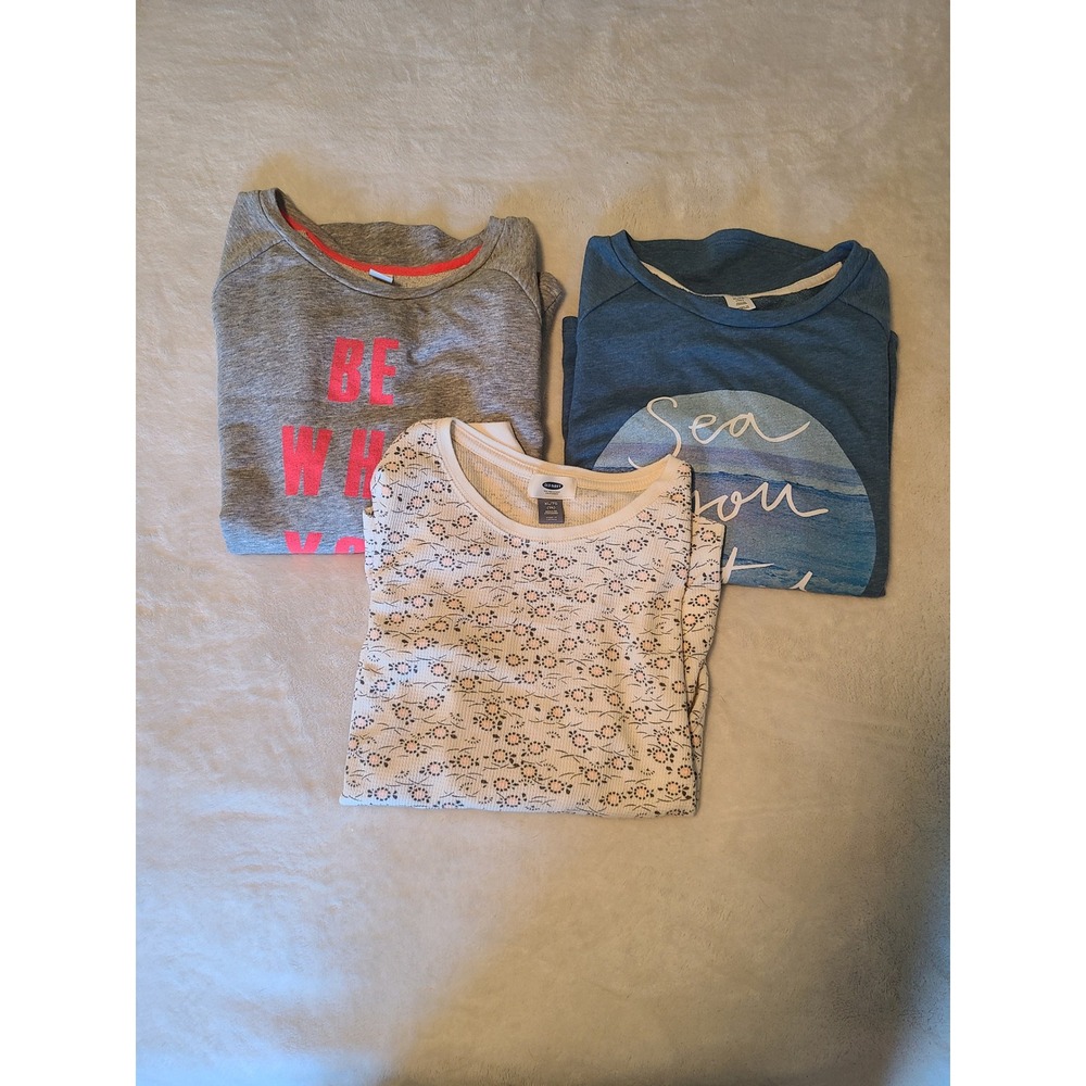 Old Navy 3 Girls Size XL 14 Long Sleeve Tops Fall Winter